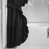 Stoneberry Home Ruffled Shower Curtain Set, Elegant 4-Piece Bathroom Ensemble