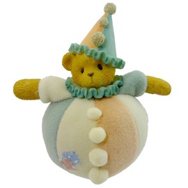 Cherished Teddies Sparky Teddy Bear Clown Resin 4.50 IN