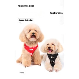 No Pull Dog Harness for Small Medium Dogs, Puppy Harness & Anti-Twist Leash Set, Adjustable & Padded, Puppy Harness with 2 Ultra-Light Aluminum Alloy Leash Clips (Red, Medium)