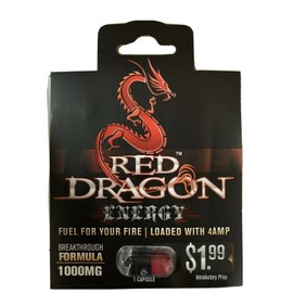Red Dragon Energy Pills 48 Packs for Action Dated 5-18 Works Rapid Ultra Energy