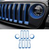 CheroCar for JL Mesh Grille Grill Insert & Headlight Turn