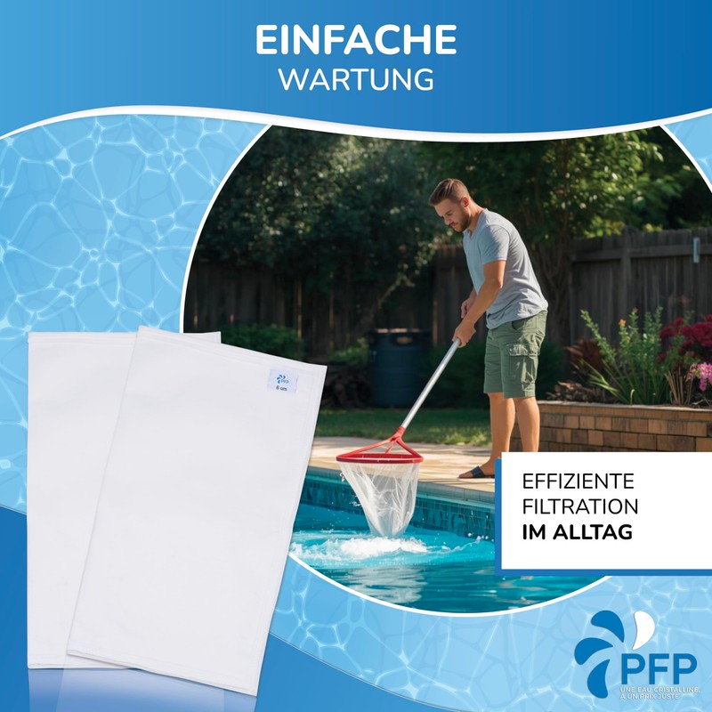 PFP Filter Bag Compatible with Desjoyaux Pool, Filter Bag for