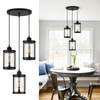 Osimir 3-Light Pendant Lighting, Black Dining Room Chandelier Light Fixture