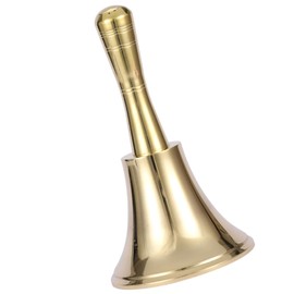 NOLITOY Christmas Hand Bell Vintage Brass Service Bell for Restaurant Lightweight Portable for Waking Training Pets Signaling Customers