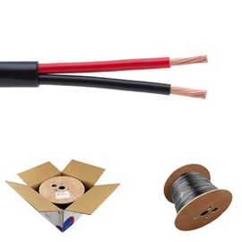 Satmaximum 14/2 250FT Outdoor Speaker Wire Copper Clad Aluminum, Stranded Bulk Audio Cable | CL2, Direct Burial, UV Resistant