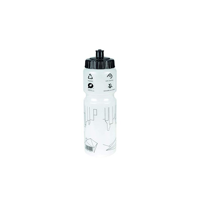 XLC Unisex - Adult Water Bottle WB-K04, Transparent White, 750