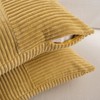 Fancy Homi 2 Packs Mustard Yellow Long Lumbar Decorative Throw