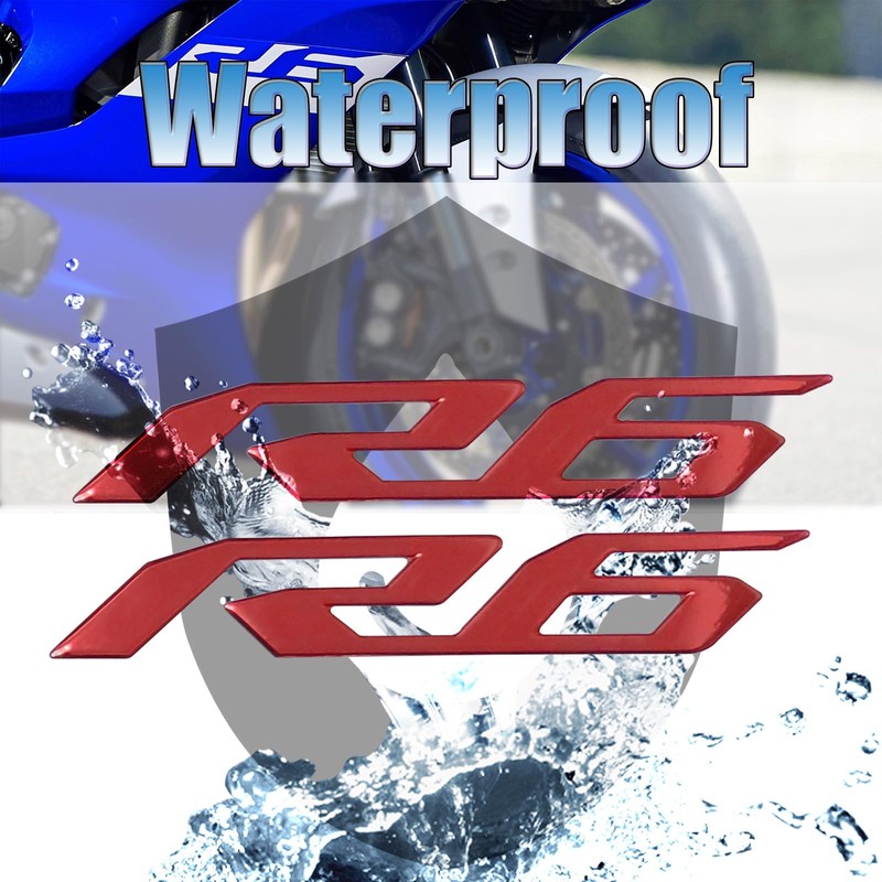 Reflective Motorcycle 3D Emblem Fairing Stickers Decal Compatible with YZF600