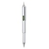 Twist-action Metal 5-in1 Ballpoint Pen and Stylus with 3" Ruler,