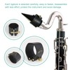 Leather connecting strap and plastic cover for bass clarinet