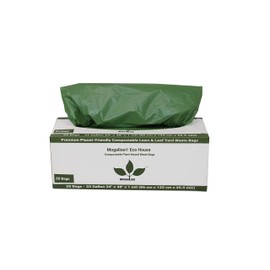 Mogalixe Compostable Trash Bags - 33 Gallon (20 Count) - Unscented - Certified Compostable