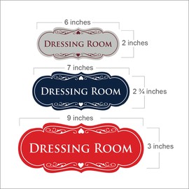 Signs ByLITA Designer Dressing Room Sign (Black Gold) - Large