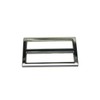 Generic Metal Silvery Rectangle Buckle with Fixed Bar 1.5" X