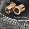 30PCS M12 Rivet Nuts Carbon Steel Zinc Plated Metric Rivets