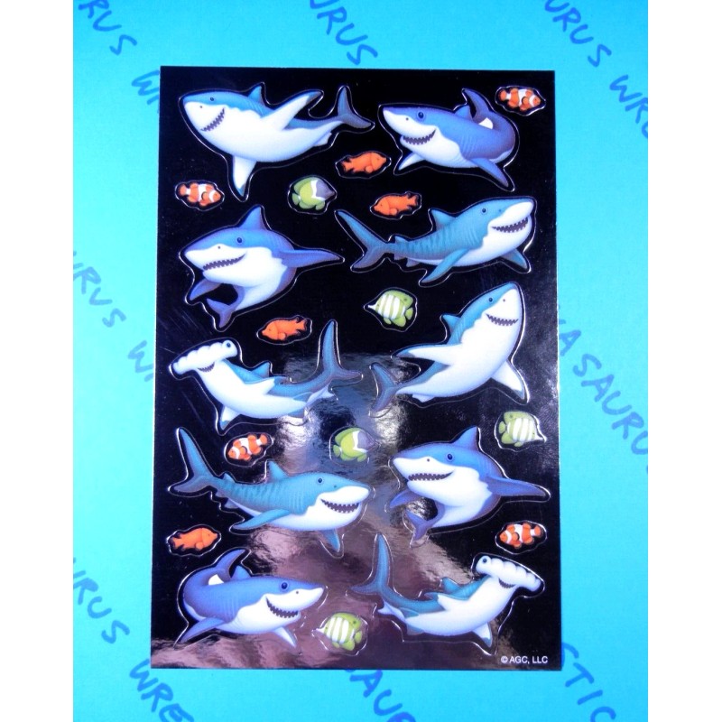 American Greetings Sharks & Fish Stickers Sheet American Greetings