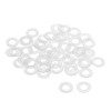 sourcing map Nylon Flat Washers M8 16mm OD 8mm ID