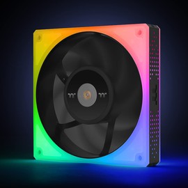Thermaltake TOUGHFAN 14 RGB Radiator Fan 3 Pack, 16.8 Million RGB Lighting, Max Air Flow 107 CFM, CL-F136-PL14SW-A