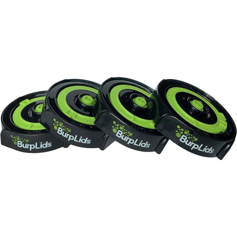 BurpLids® 4 Pack Curing Kit - Includes 4 Lids &