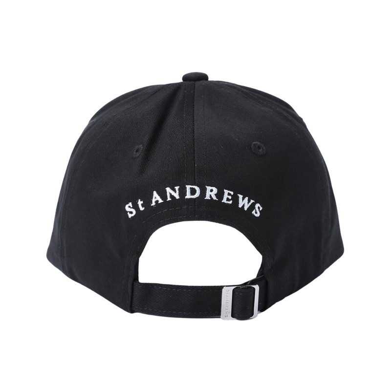 St Andrews 042-5987251 Unisex Cap, Adjustable Size, Golf Hat, 010_black