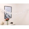 Toyland® 6.8ft (2.1m) White Festive Snowflake Garland - Christmas &