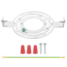 PATIKIL 145mm (5.7") Universal Light Fixture Mounting Bracket Kit, Light Crossbar Round Ceiling Plate with Screw for Wall Lights Ceiling Lighting Pendant Chandelier