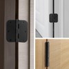 KNOBWELL 30 Pack of Door Hinges Matte Black - 3.5"
