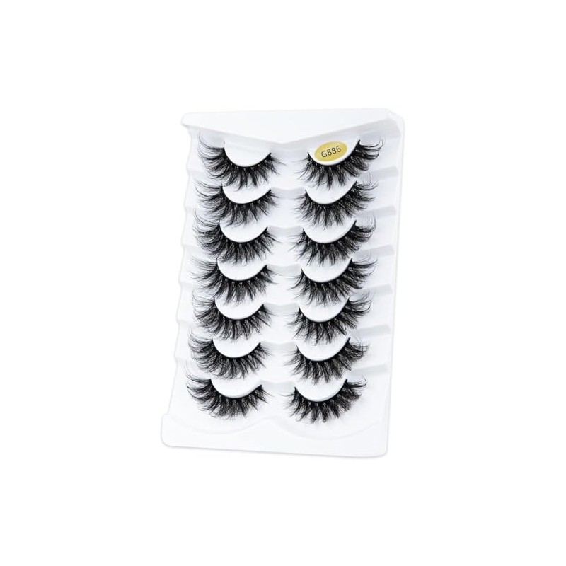 False Eyelashes 6D Artificial Eyelashes Set, Reusable Natural Eyelashes (G886)