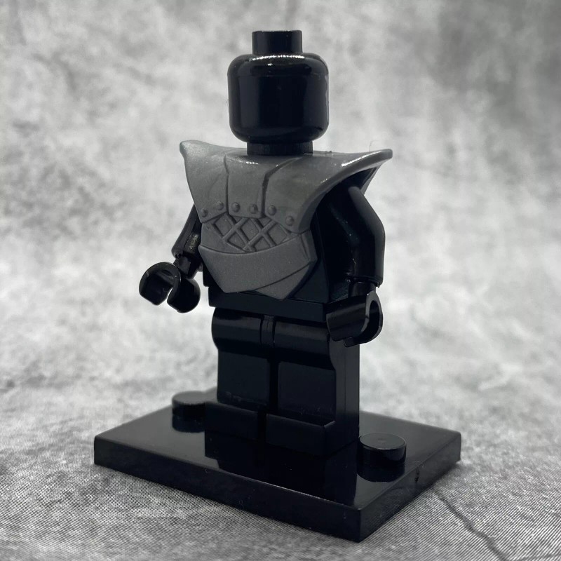 MuseBrickArts 5Pack Gray Cuirass Armor Blocks Accessories for Minifigures |