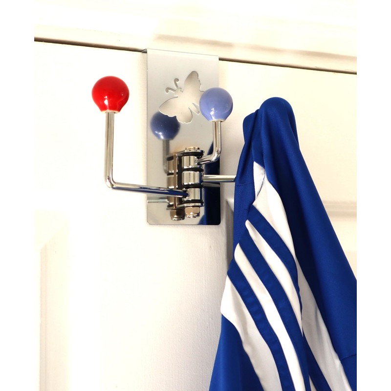 ASPECT Over The Door Hooks Hanger with 3 Ceramic Rotating