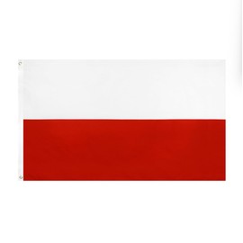 World Flag 35.4 x 59.1 inches (90 x 150 cm), Grommet Type, Cheering Goods, Flags, Countries, Flag Cards, Flagsticks, Poland Republic of Warsaw, Wave Orchids, Mazurka of Dabrowski (Poland)