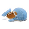 DolliBu Large Blue Whale Stuffed Animal with Football Plush -