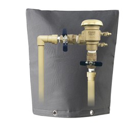 Urby 5 Layer Sprinkler Covers for Outside, Back Flow Covers for Winter Freeze and Intense Sun Protection, Outdoor Pipe Insulation Cover.[Granite Color] 24x30in