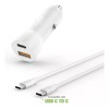 Baseus Cargador Rápido Dual Auto 17w Usb Y Tipo C