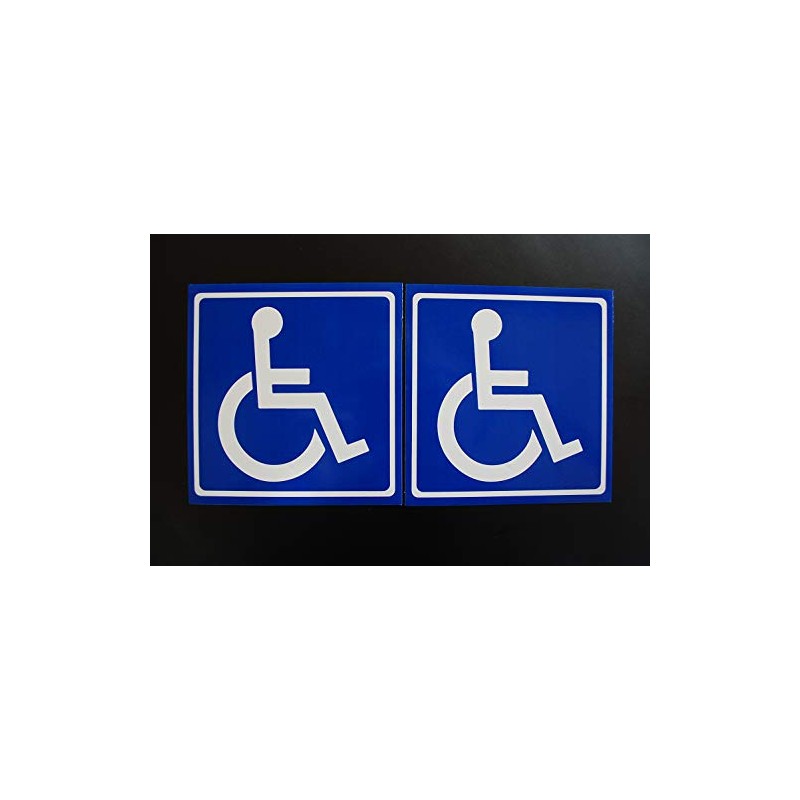 Disabled Wheelchair Sign Vinyl Decals (2 Pack) (X2 PS16)
