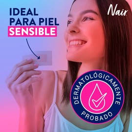 Nair Tiras de Cera Fría Facial Sensible 36 piezas. Marca Probada por Dermatólogos con Extracto de Manzanilla, Piel Suave y Tersa hasta por 4 Semanas