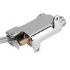 Faucet Foot Pedal Valve Silver Stainless Steel Water Saving Floor
