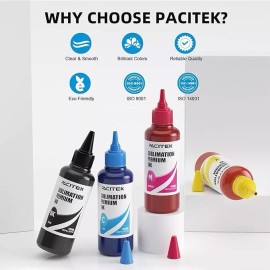 For Epson 500L Pacitek Sublimation Ink Refilled Bottles 502/522 Fits Epson ET-2700 5pack