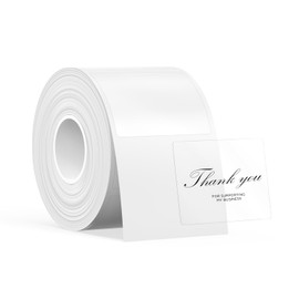 SUPVAN T50M Series Label Maker Tape, Transparent 1.57'' × 1.18'' (40mm × 30mm) 230 Labels/Roll Genuine Laminated Thermal Label Tape Refill, Waterproof Oilproof Highly Adhesive Auto Detect Labels