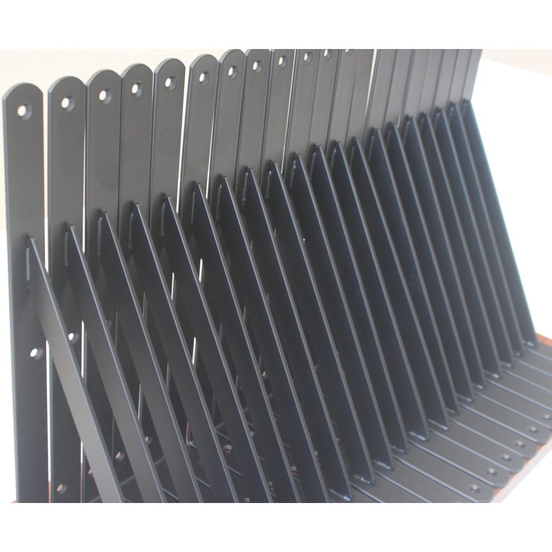 20 Pack L12 x H 8" Black Heavy Duty Shelf