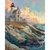 VNUIEHG Lighthouse Paint by Numbers Kit for Adults, Landscape Paint