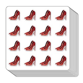 Red High Heels Planner Stickers, 0.5in Monthly Scrapbooking Arts Crafting 208-Pack