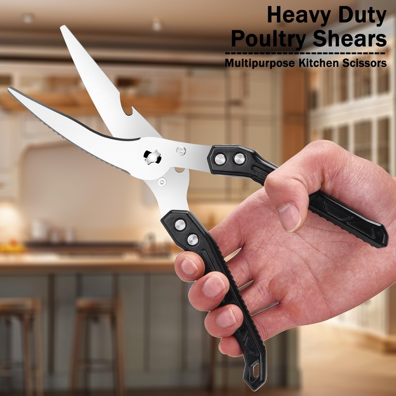 SLEMOON Heavy Duty Kitchen Poultry Shears - Professional Food Scissors