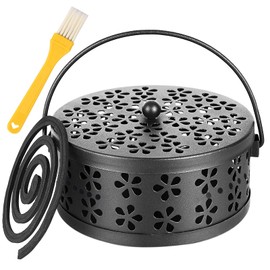 Mosquito Spiral Holder, Metallic Mosquito Coil Holder, Iron Hollow Mosquito Coils Box, Movable Mosquito Coil Holder, Mosquito Spiral, Retro Mosquito Spiral Pot Mosquito Coil Holder