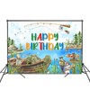 Fitumiw Fishing Birthday Backdrop 7x5ft Gone Fishing Happy Birthday Background
