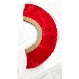 Generic RED Plume Crest Brush for Roman Soldier Helmet New Replacement Hairs Detachable Plume for Deluxe Roman Empire Centurion Helmet Legionaries Red Brush Hair Armor (RED)