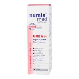 numis med Night Cream with 5% Urea - Skin Soothing Face Care for Stressed Face Skin - Vegan Face Cream without Silicones, Parabens & Mineral Oil - Skin Care Face Cream (1 x 50 ml)