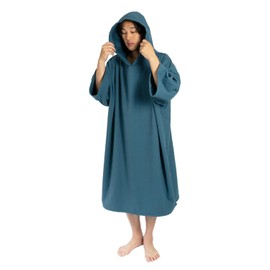Imabari Towel Fabric Surf Poncho Clothes Towel Poncho Surfing 100% Cotton Oruta (L, Navy)