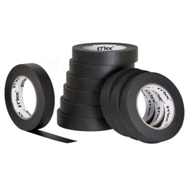 STIKK Painters Tape - 10pk Black Painter Tape - 1 inch x 60 Yards - Paint Tape for Painting, Edges, Trim, Ceilings - Masking Tape for DIY Paint Projects - Residue-Free Painting Tape
