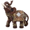 Lucky Feng Shui Wood Grain Elephant Statue Sculpture Wealth Figurine