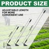 YEELOR Warren Hoe, Carbon Steel Triangle Garden Hoe with Stainless